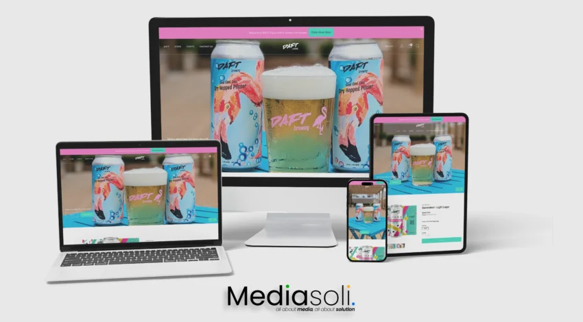 Daft Brewing Website Design