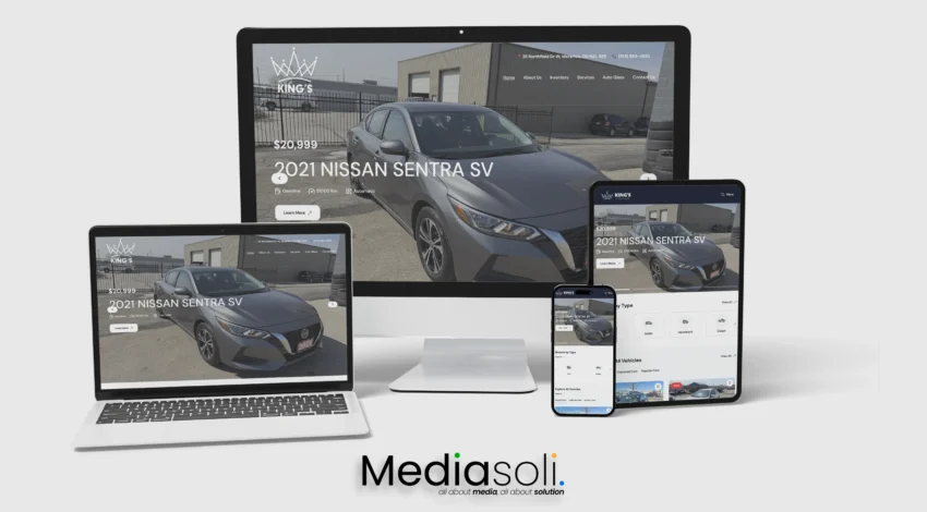 King’s Auto Sales Website Design