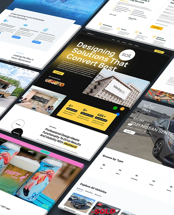 Mediasoli - Website Mockups Vertical